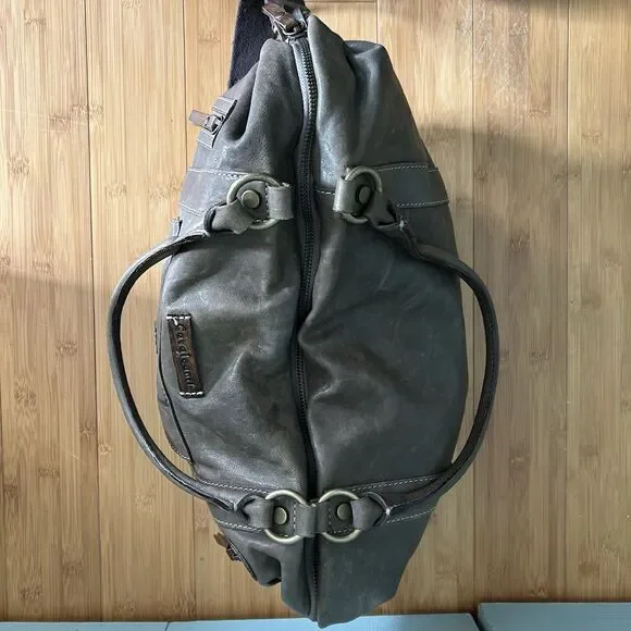 Calvalcanti Genuine Leather Handbag Shoulder Purse Crossbody Strap Made In Italy - Picture 11 of 16